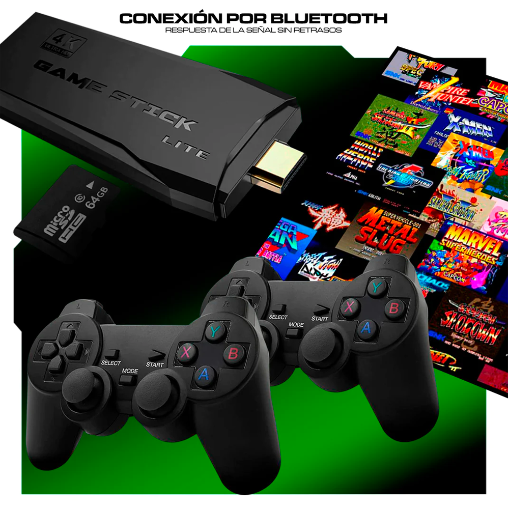 Consola de Videojuegos GameStick 4K - 3000 Juegos Retro